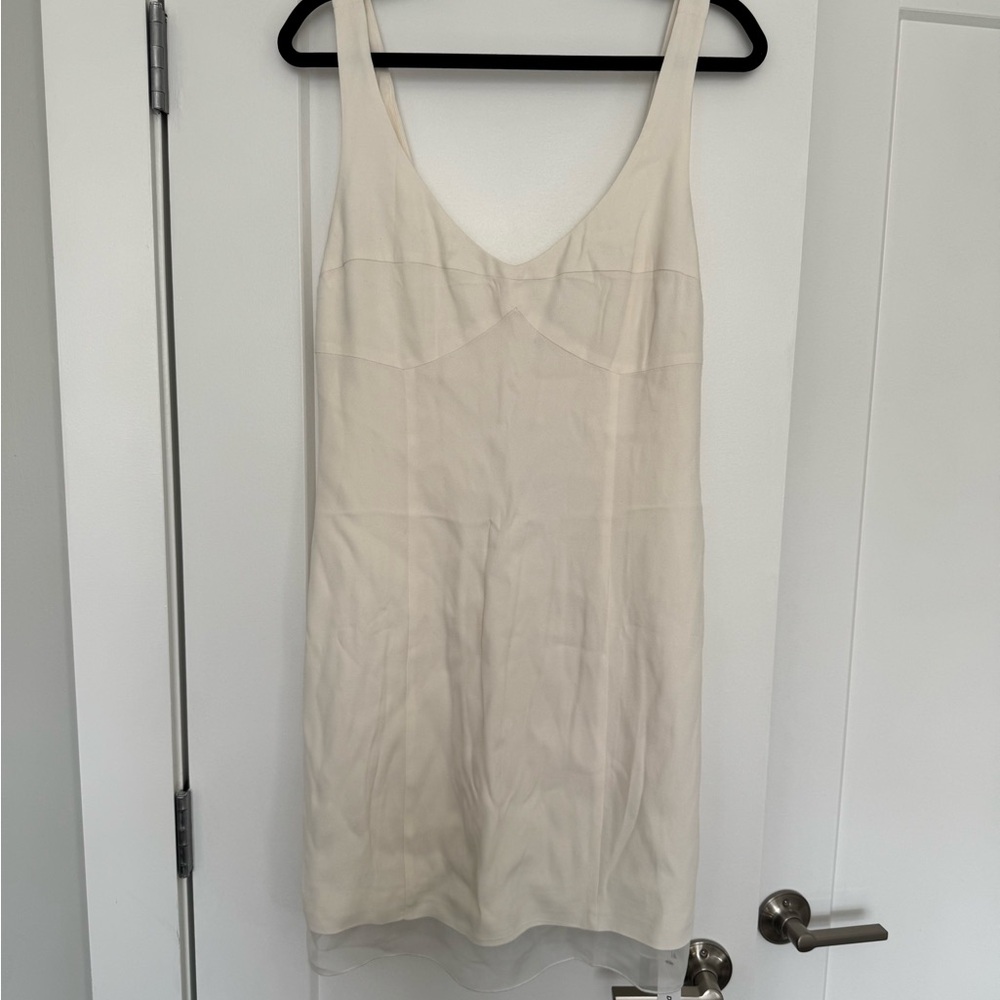 Reformation Cream Mini Dress
